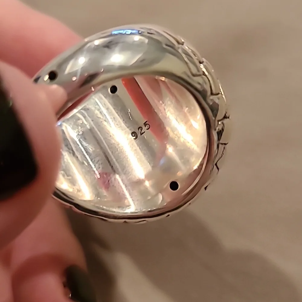 Sterling silver dome weave ring - Picture 4 of 7